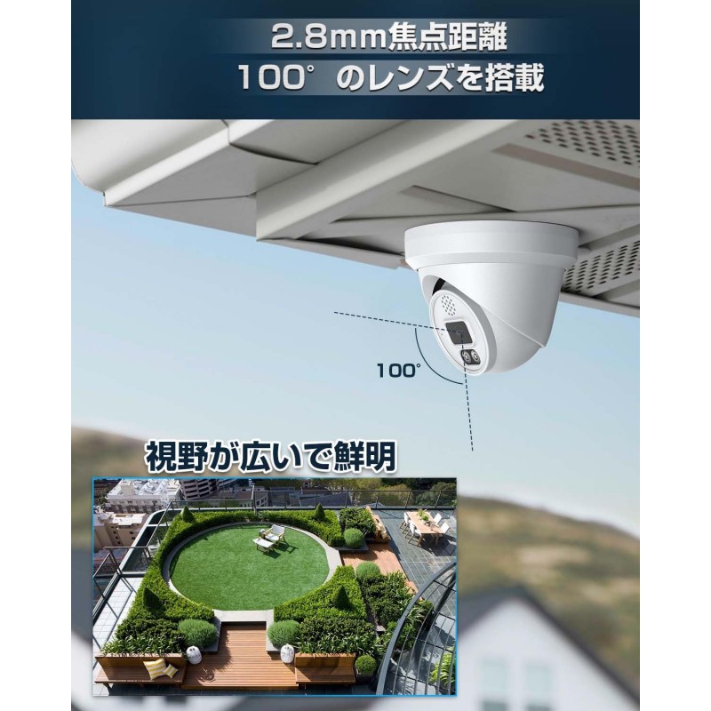 poe 8mp camera 4chanel dome